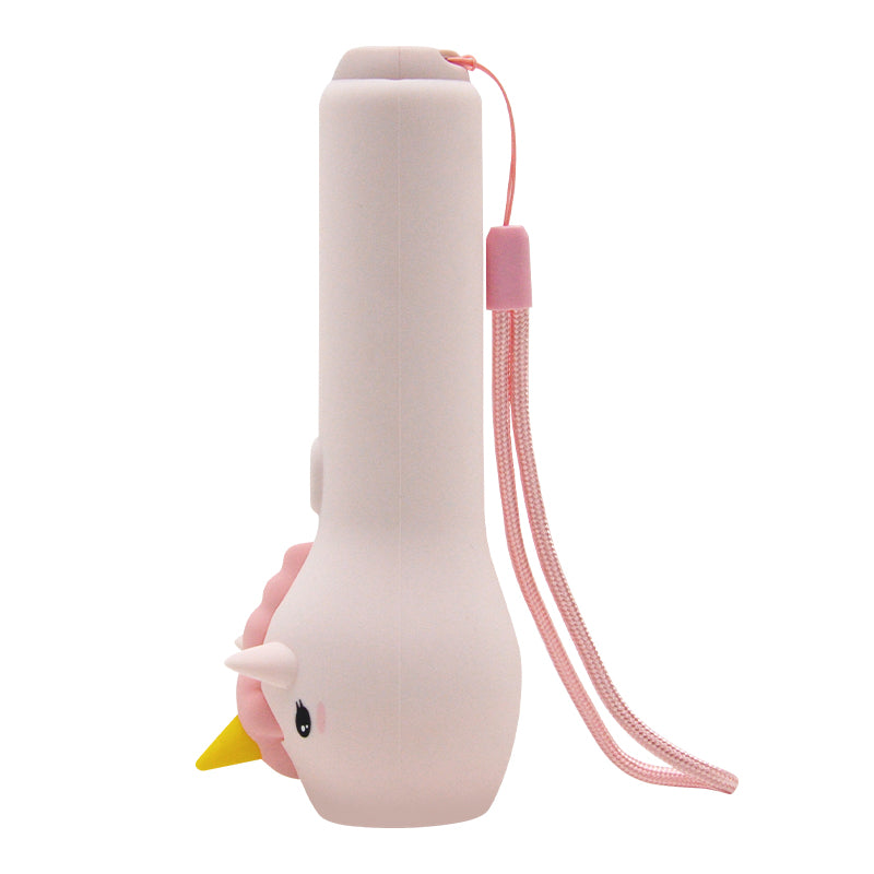 Unicorn Rechargeable Kids Flashlight, Toy Light with Hanging Lanyard