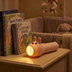 Bunny Rechargeable Kids Flashlight, Toy Light with Hanging Lanyard