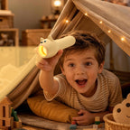 Puppy Rechargeable Kids Flashlight, Toy Light with Hanging Lanyard