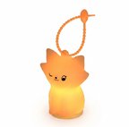Mini Fox Keychain Night Light | Cute Backpack Charm Lamp | Nursing Light