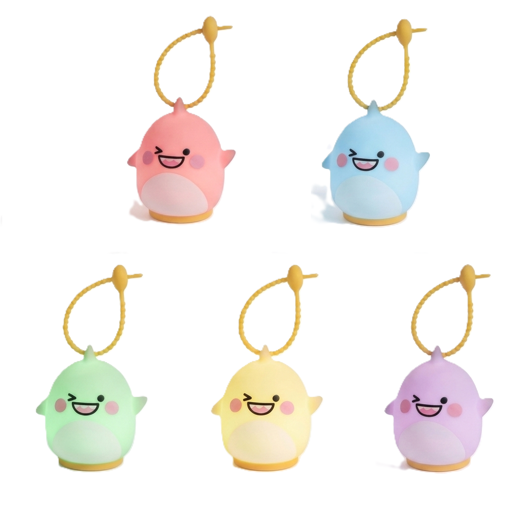 Shaarkmango Keychain Night Light | Cute Backpack Charm Lamp | Nursing Light