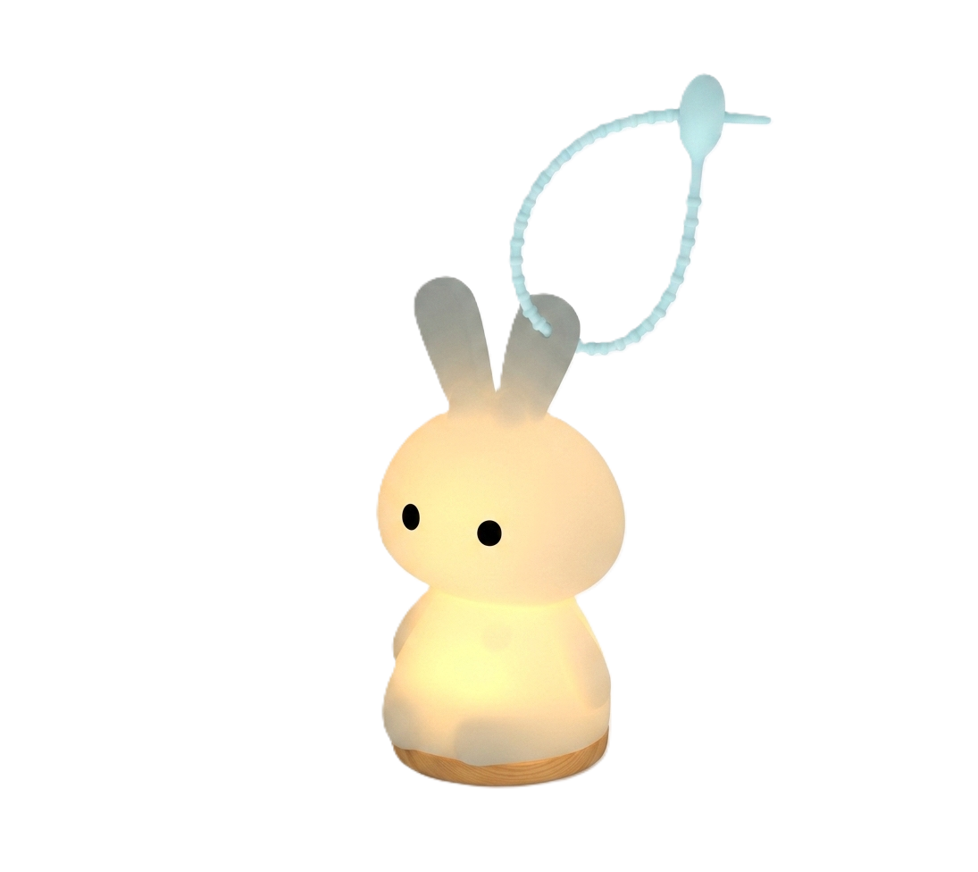 Mini Bunny Keychain Night Light | Cute Backpack Charm Lamp | Nursing Light