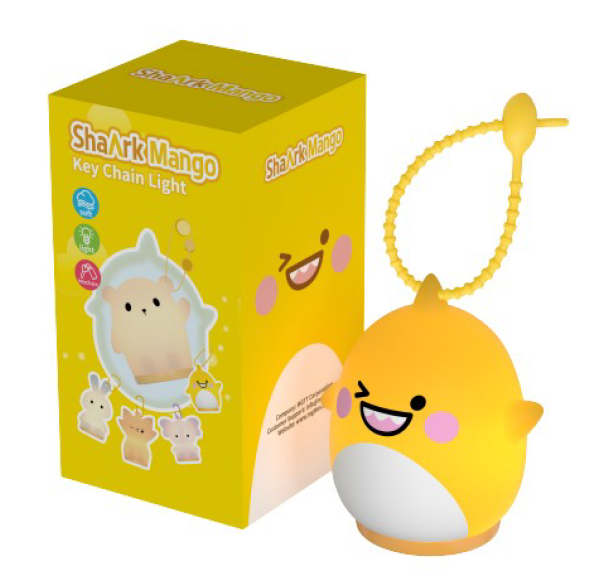 Shaarkmango Keychain Night Light | Cute Backpack Charm Lamp | Nursing Light