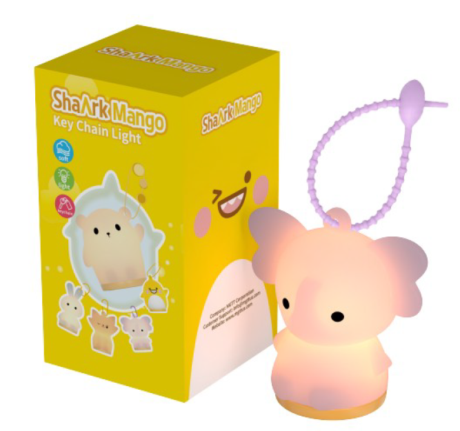 Mini Elephant Keychain Night Light | Cute Backpack Charm Lamp | Nursing Light