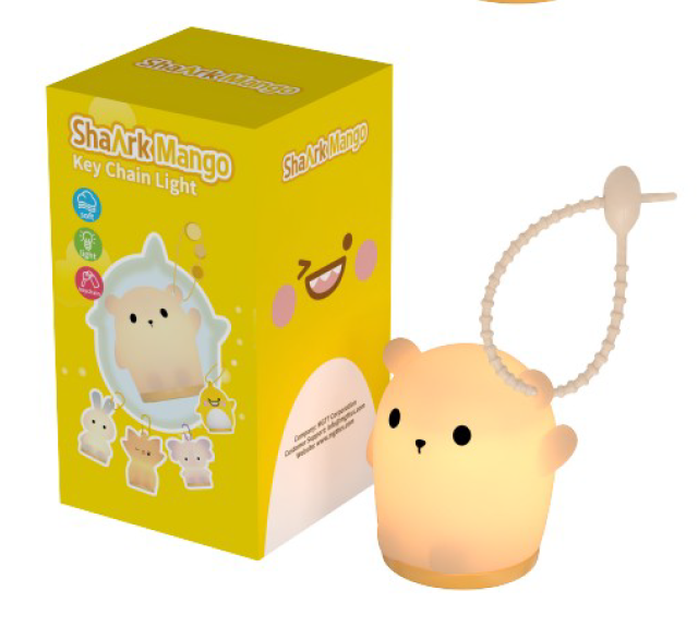 Mini Bear Keychain Night Light | Cute Backpack Charm Lamp | Nursing Light