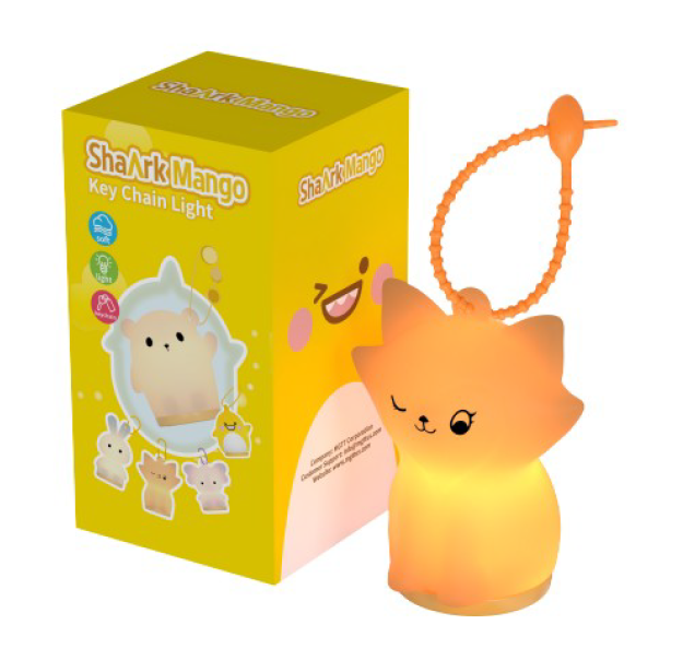 Mini Fox Keychain Night Light | Cute Backpack Charm Lamp | Nursing Light